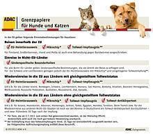 Ausweispflicht für Hund und Katz im Ausland - ADAC: Rechtzeitig an Impfungen denken